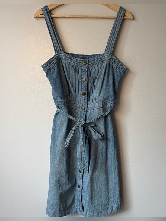 Gap 1969 Dresses & Skirts - Gap 1969 Denim Pleated Apron Dress size 8